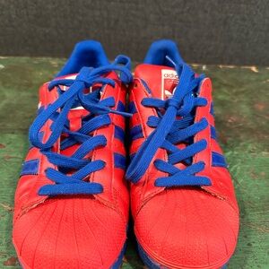 Adidas Red and Blue Women's Sneakers